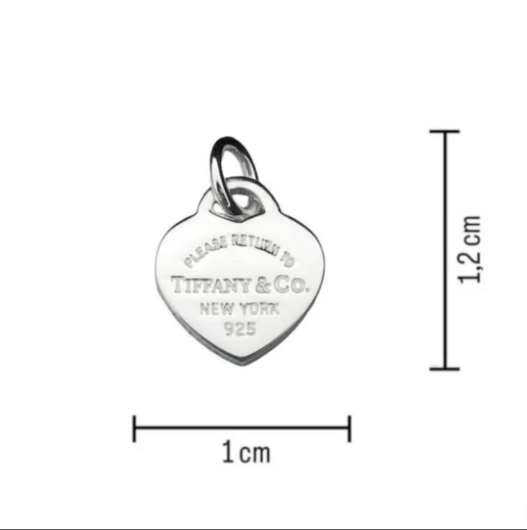 Tiffany & Co. Gliederarmband mit Herzanhänger in Silber