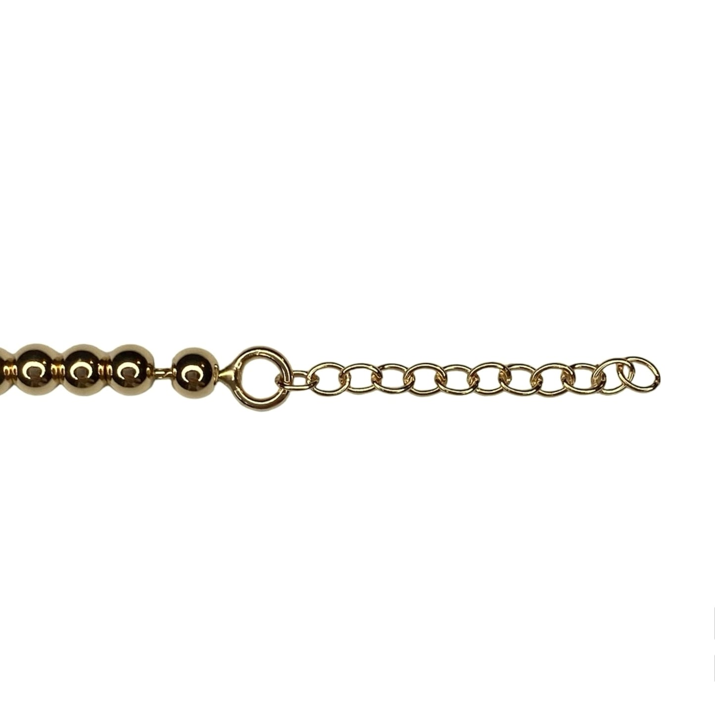 Tiffany & Co. bracelet (Tiffany heart pendant on unbranded ball bracelet) in gold