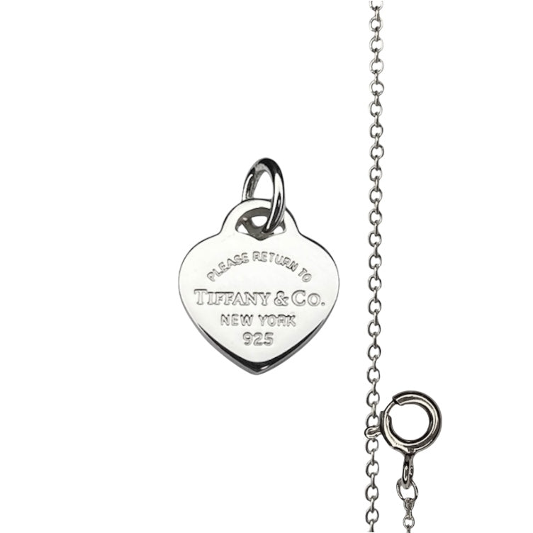 Return to Tiffany Kettenanhänger aus Silber an markenloser Öse und Kette
