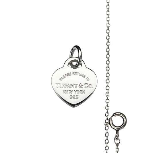 Return to Tiffany Kettenanhänger aus Silber an markenloser Öse und Kette