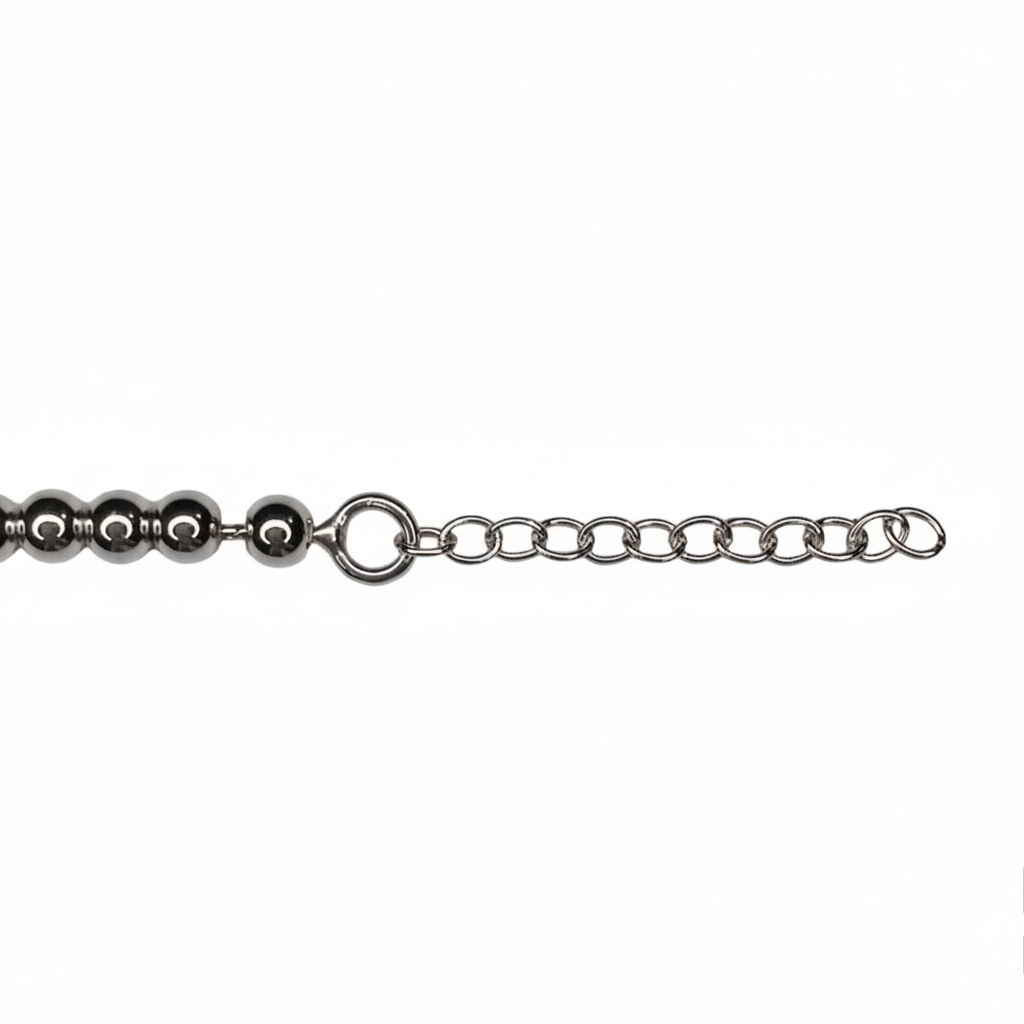 Tiffany & Co. bracelet ( Tiffany heart pendant on unbranded ball bracelet)